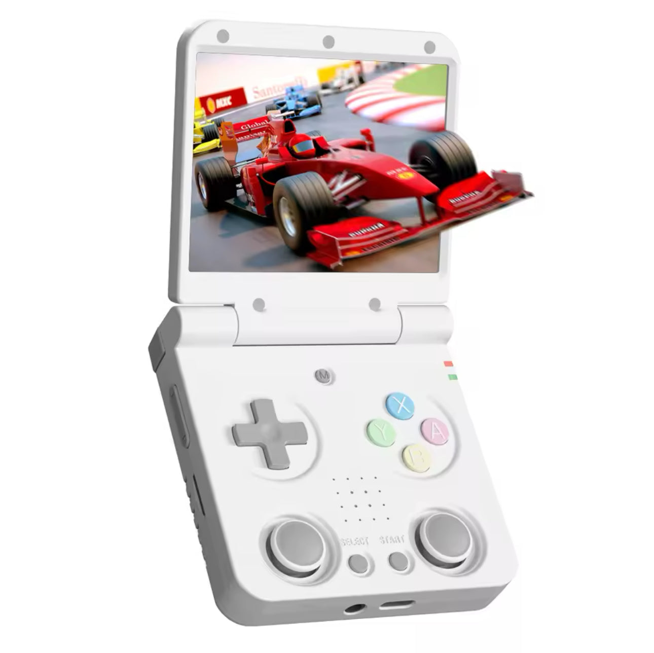 Miyoo Flip - Portable Video Game Console + Case (White) v2