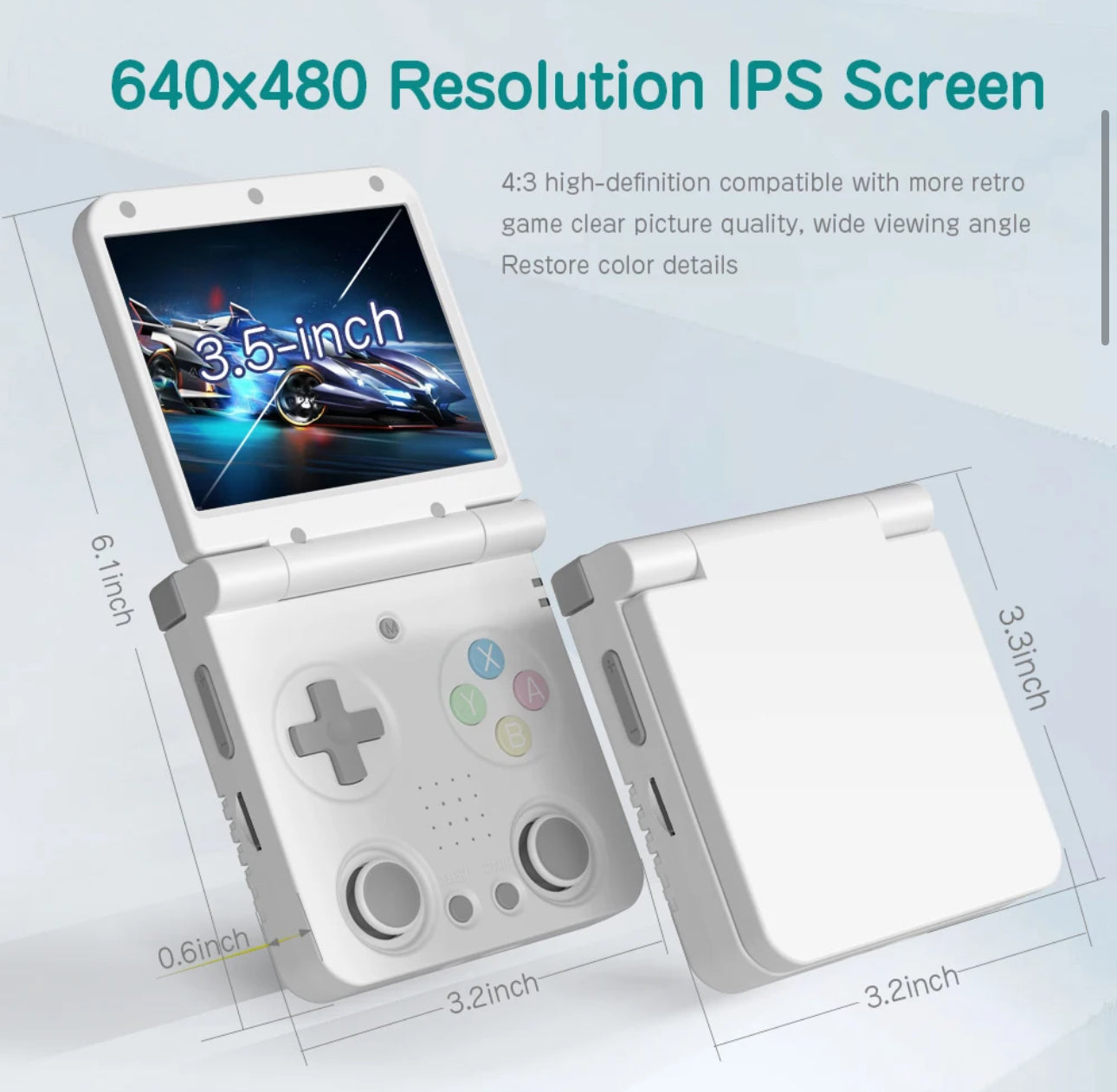 Miyoo Flip - Portable Video Game Console + Case (Yellow) v2