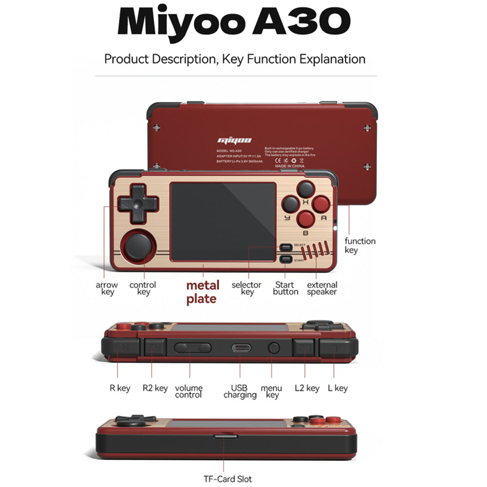MIYOO A30 Handheld Game Console - Miyoo Mini V2