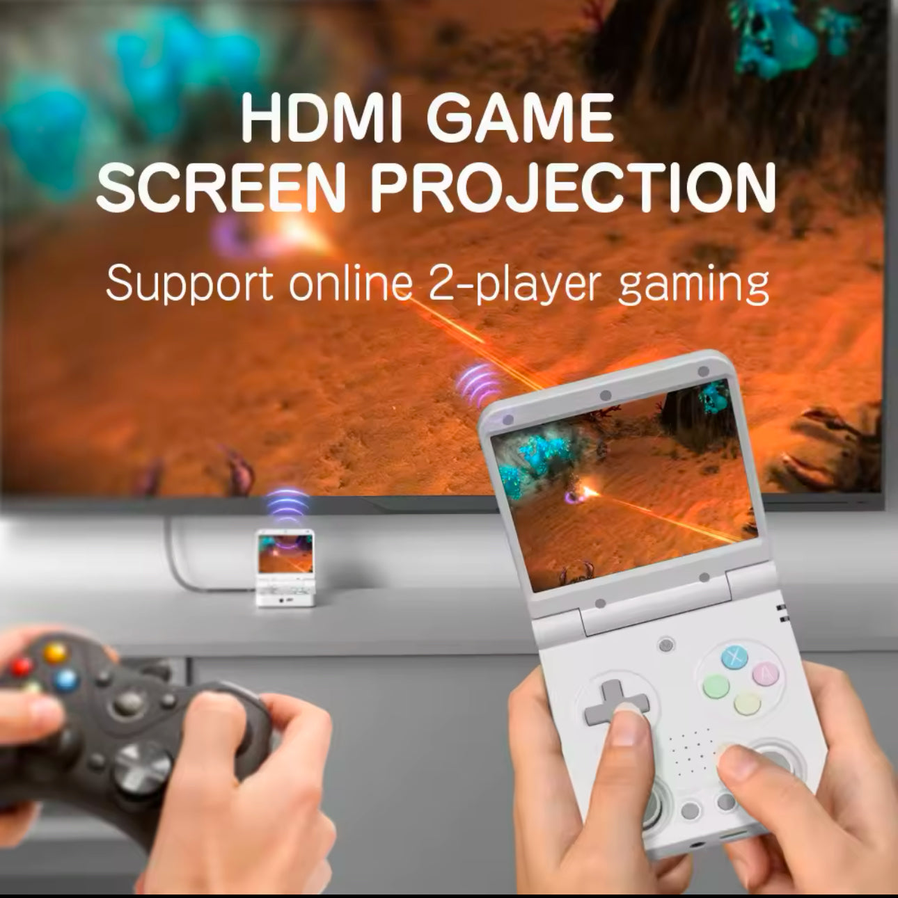 Miyoo Flip - Portable Video Game Console + Case (Grey) v2