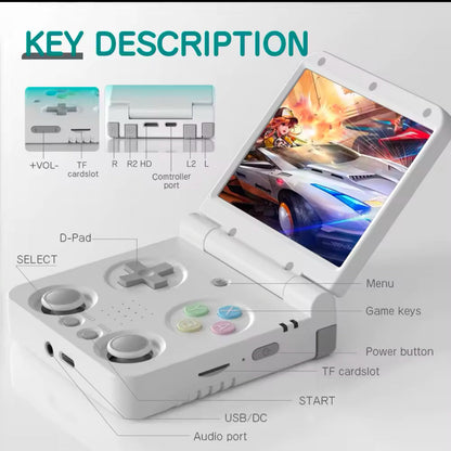 Miyoo Flip - Portable Video Game Console + Case  (Yellow) v2