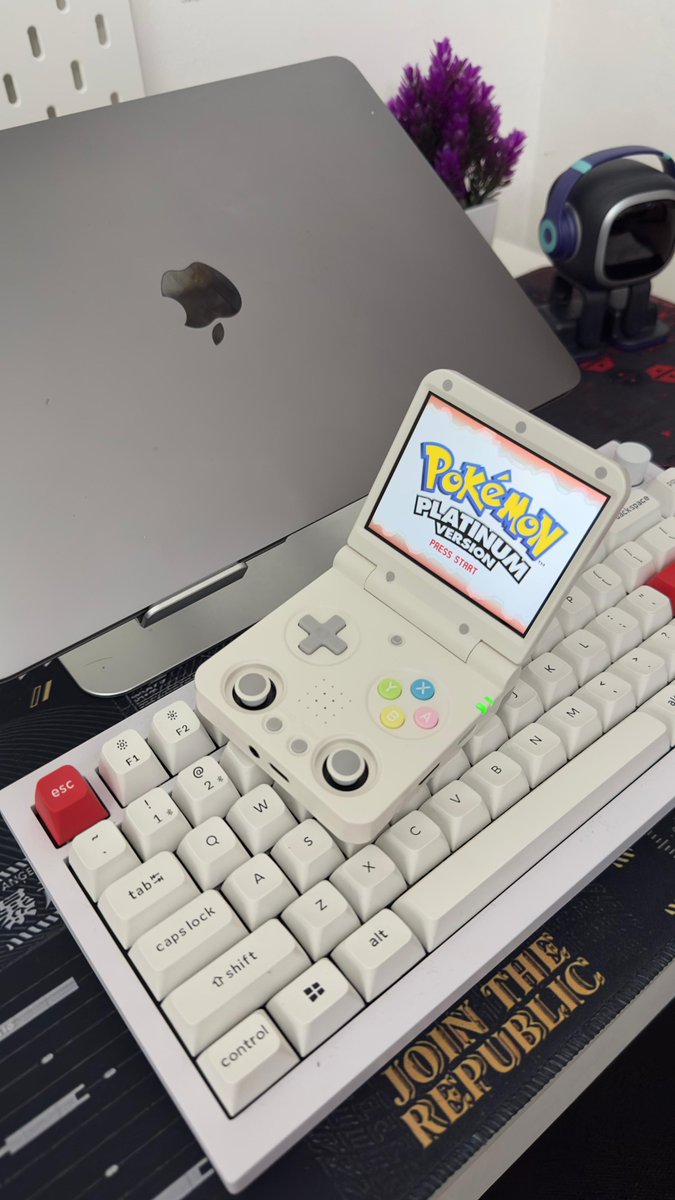 Miyoo Flip - Portable Video Game Console + Case (Grey) v2