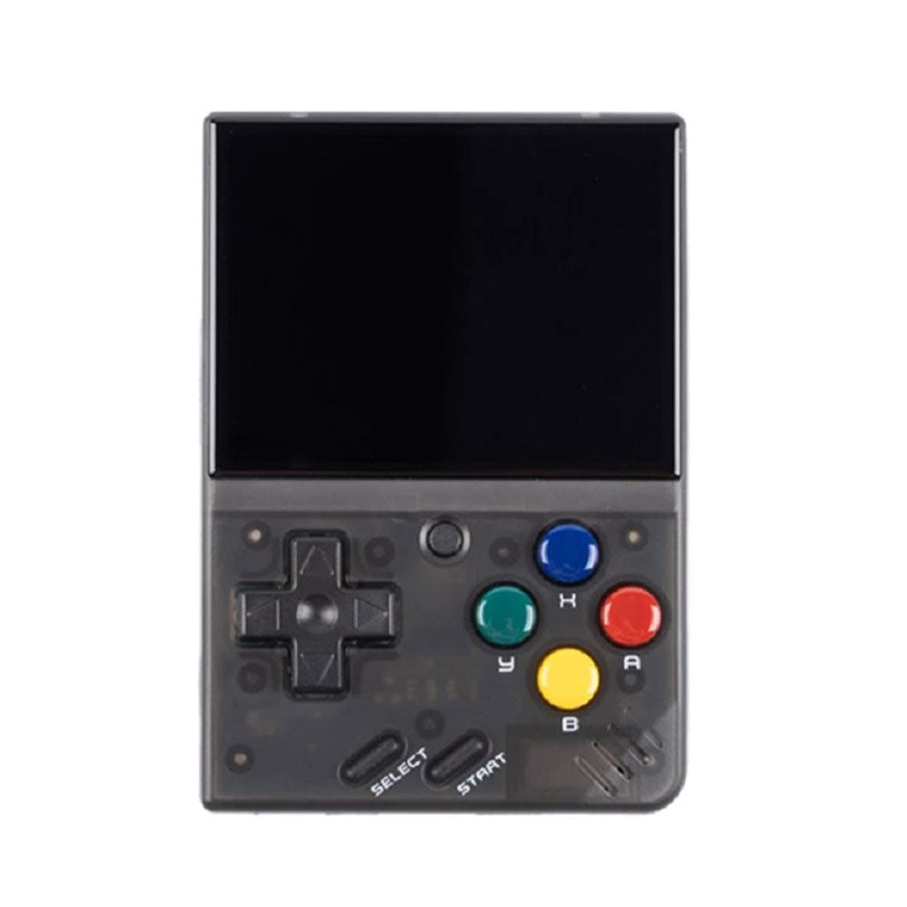 Miyoo Mini V2 Handheld Retro Game Console Transparent Black.