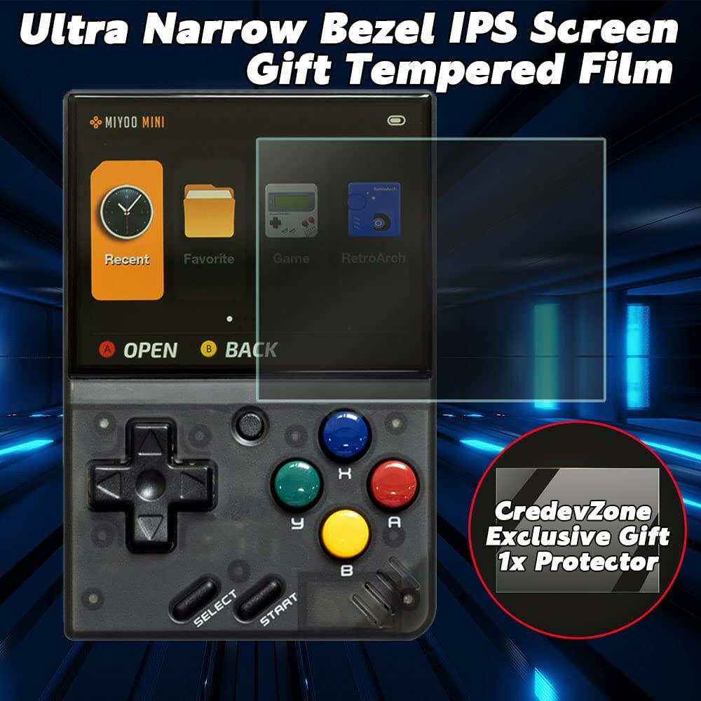 Miyoo Mini V2 Handheld Retro Game Console Transparent - Miyoo Mini V2