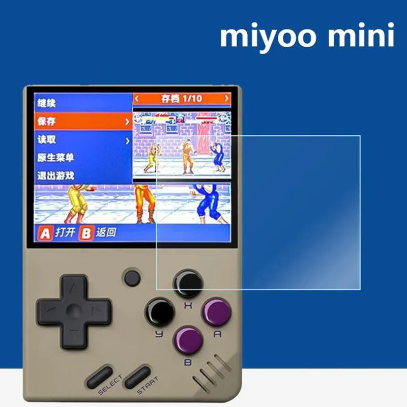 Hard Tempered Glass Screen Protector for Miyoo Mini clear, Miyoomini