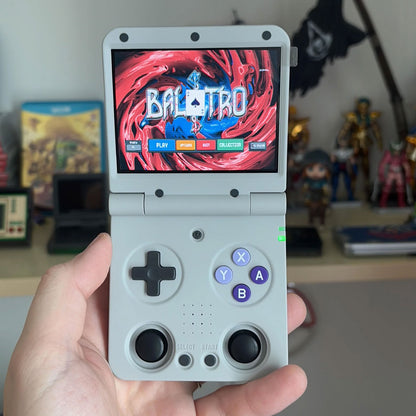 Miyoo Flip - Portable Video Game Console + Case  (White) v2