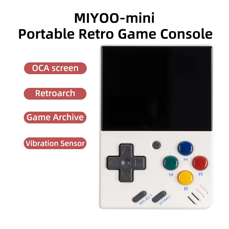 Miyoo Mini V4 Handheld Retro Game Console White